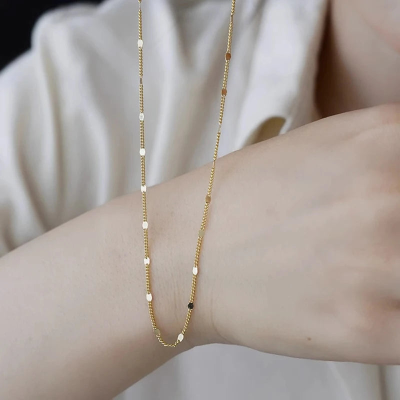 Minimalist Stainless Steel Gold Plated Pandent