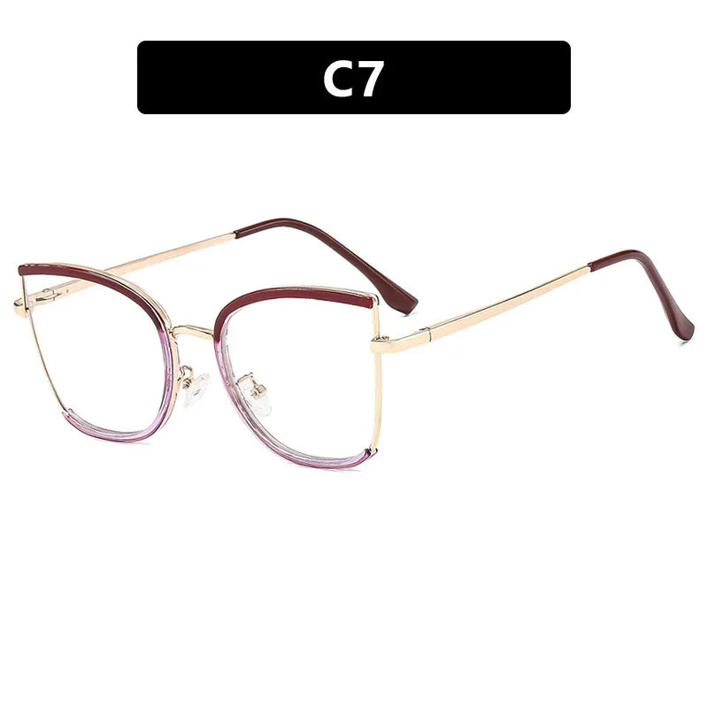 Retro Cat Eye Anti Blue Light Glass