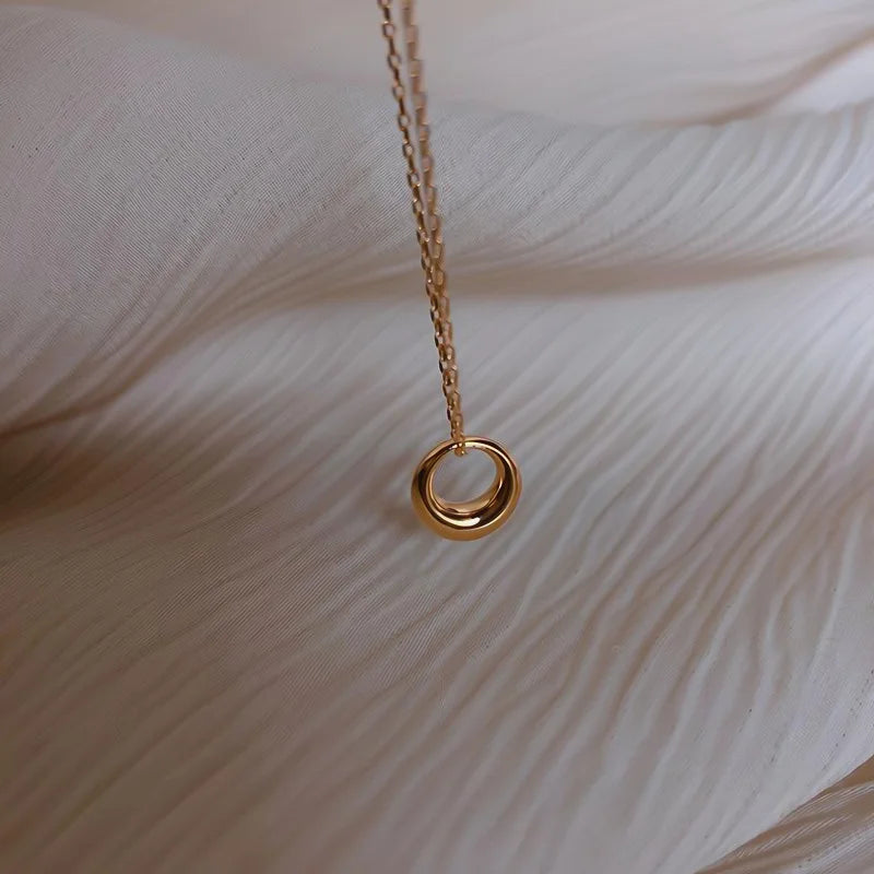 Minimalist Stainless Steel Gold Plated Pandent