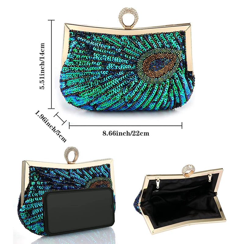 Party Day Diamond Clutch Handbag