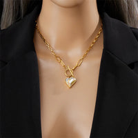 Thumbnail for Stainless Steel Colorful Dazzling Heart Pendant