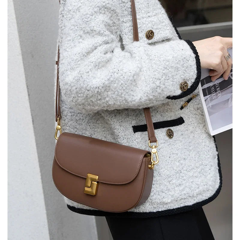 Genuine Leather Crossbody Bag