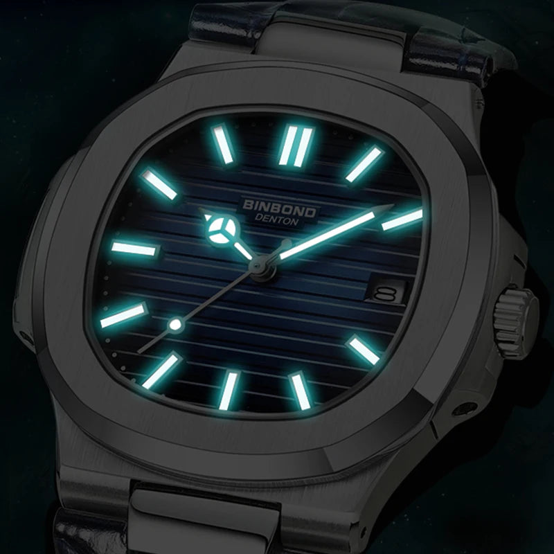 Leather Strap Waterproof Luminous