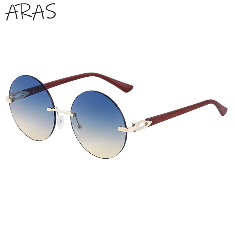 Rimless Round Sunglass