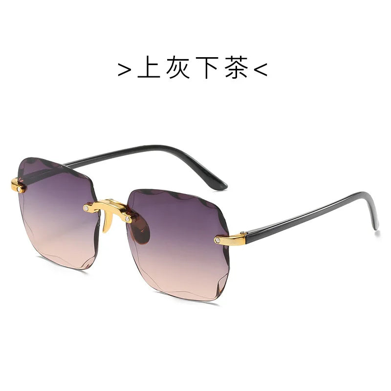 Square Rimless Sunglass