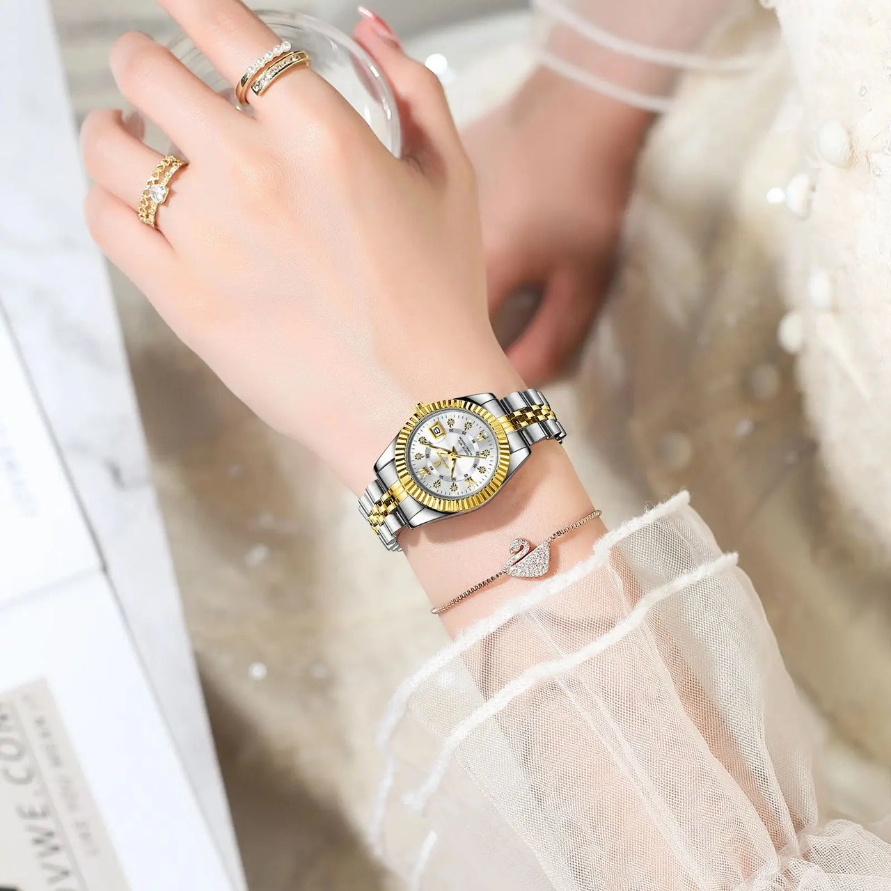 Luminous Date Watch Stainless