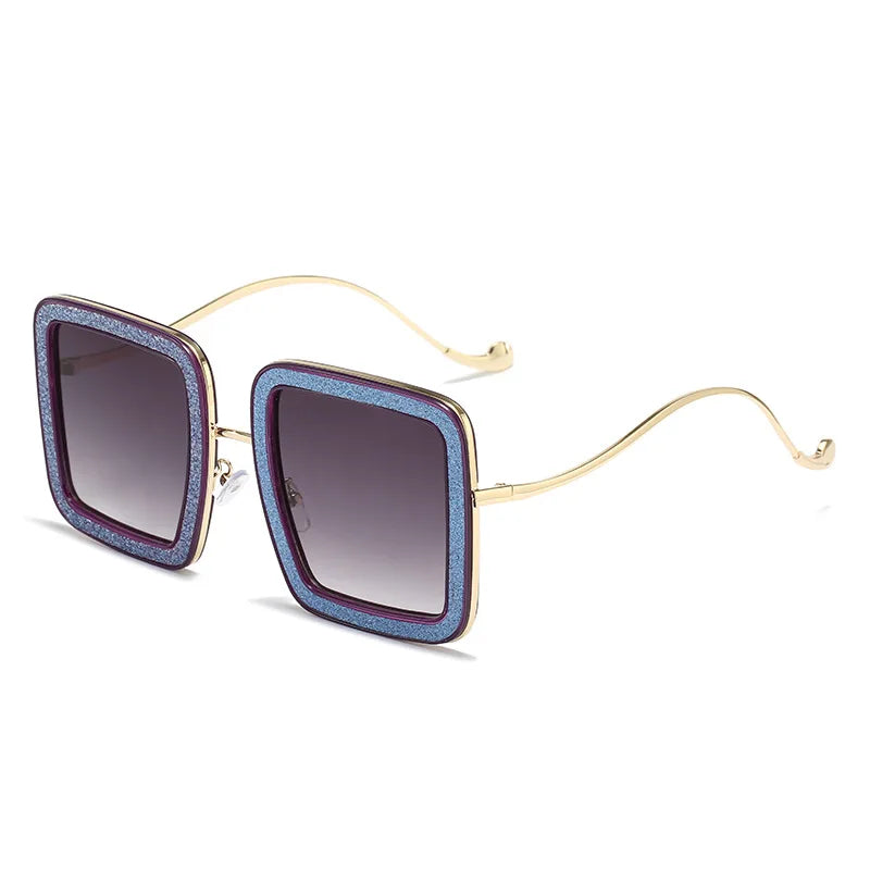 Newest Luxury Diamond Square Sunglass