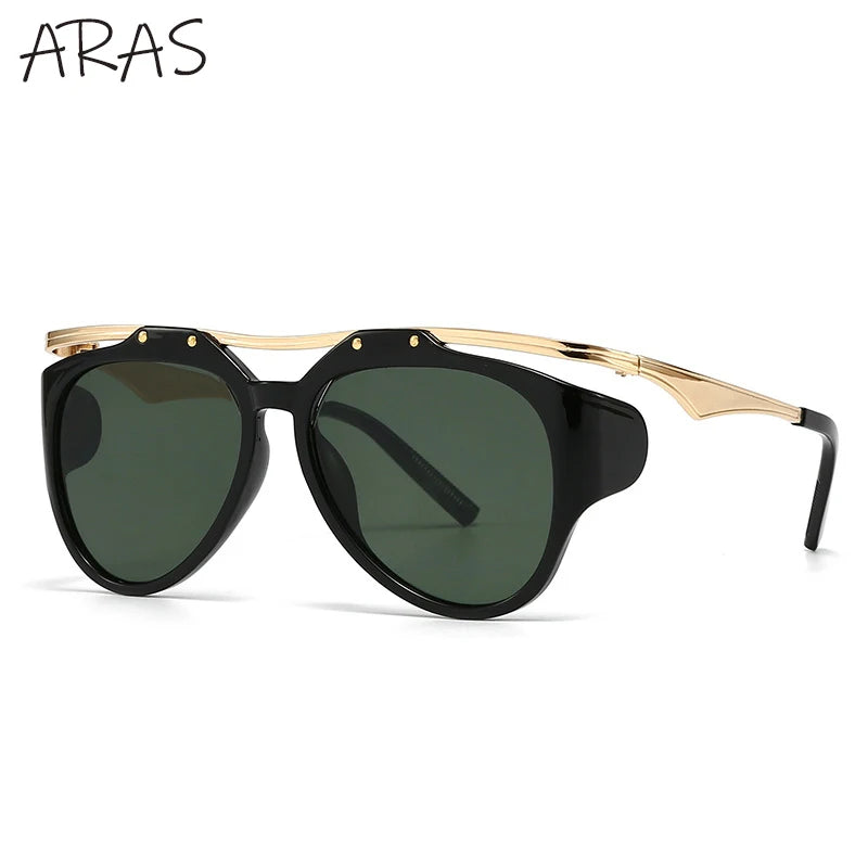 Y2K Punk Round Sunglass