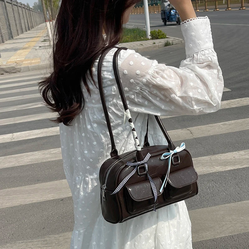 Designer Ribbon Underarm Bag
