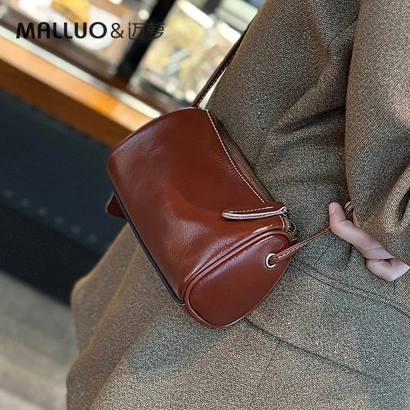 Cowhide Genuine Leather Handbag