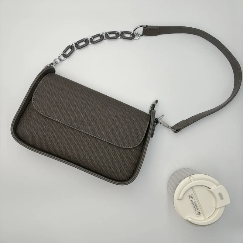 Dual Straps Flap Shoulder Messenger Bag