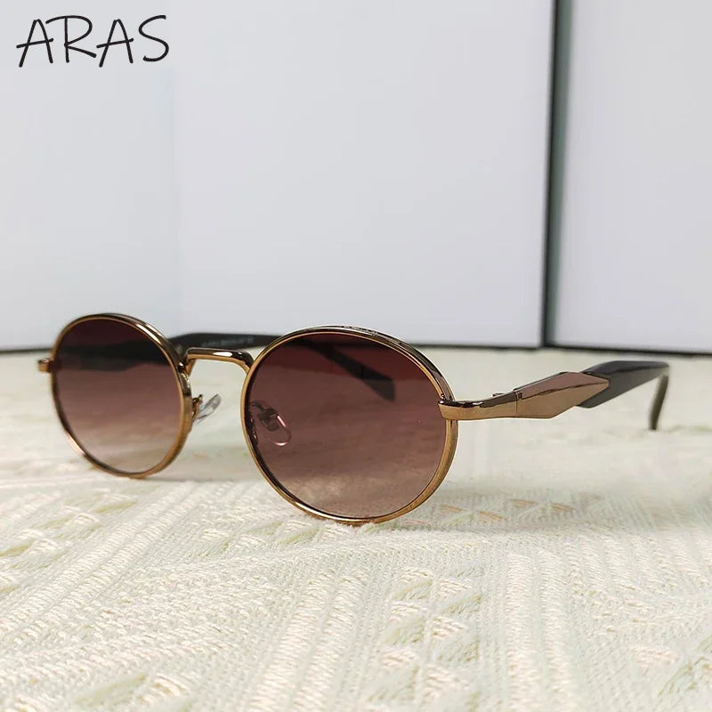 Small Oval Metal Sunglass