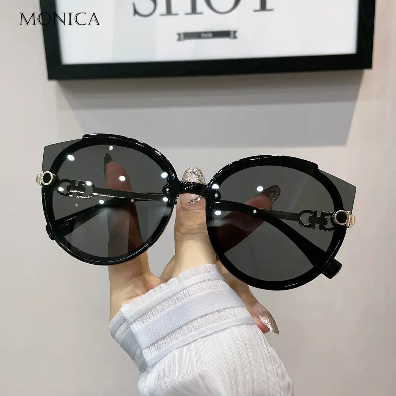 Vintage Cat Eye Round Sunglass