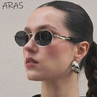 Thumbnail for Small Oval Metal Sunglass