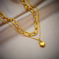 Thumbnail for Stainless Steel Gold Color Heart Pendant