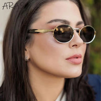 Thumbnail for Small Oval Metal Sunglass