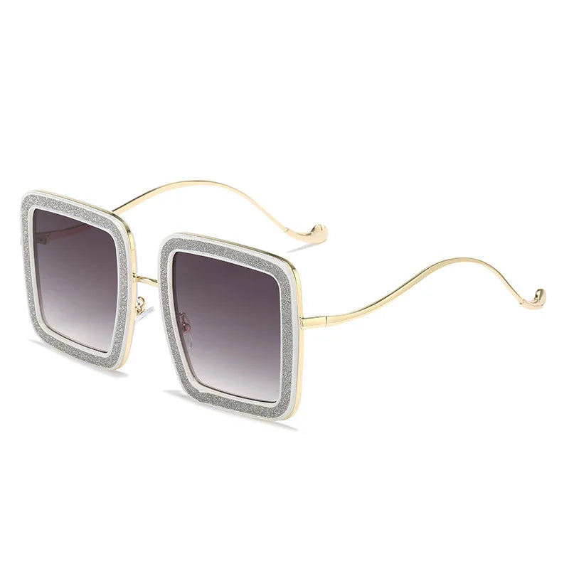 Newest Luxury Diamond Square Sunglass