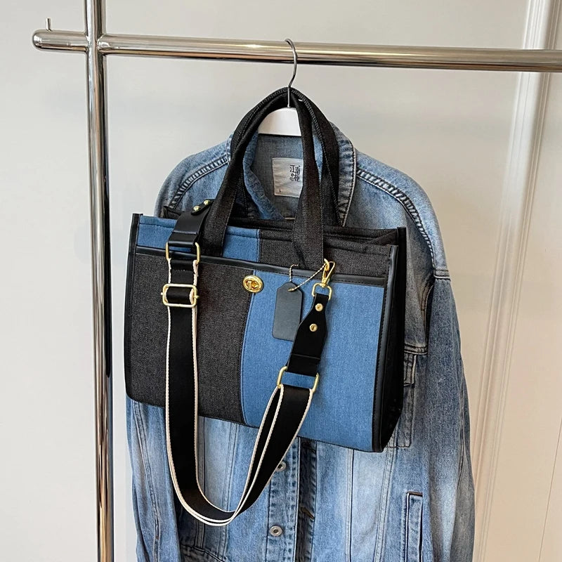 Broadband crossbody tote bag