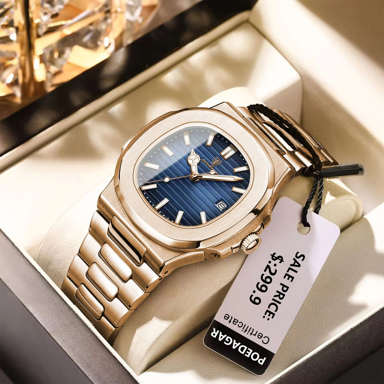 Waterproof Luminous Stainless Steel Watch