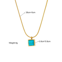 Thumbnail for Stainless Steel Green Stone Pendant