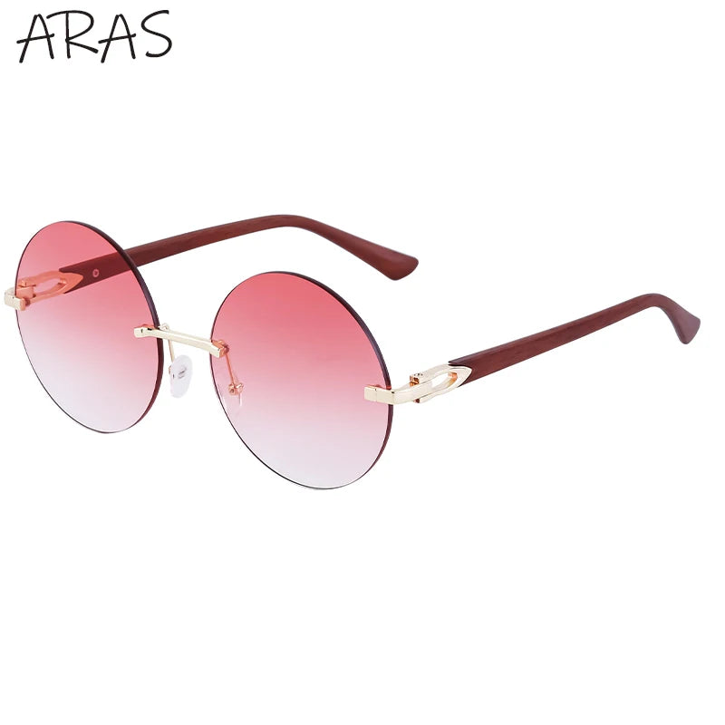 Rimless Round Sunglass