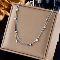 Thumbnail for Stainless Steel Cube Chains Necklace