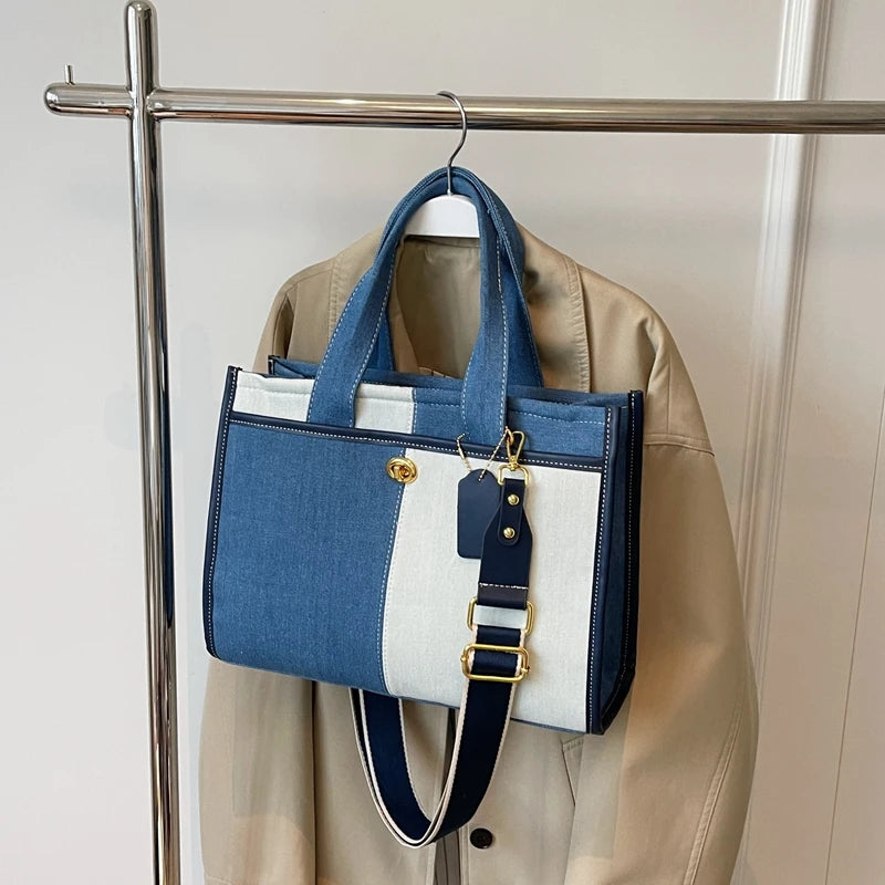 Broadband crossbody tote bag