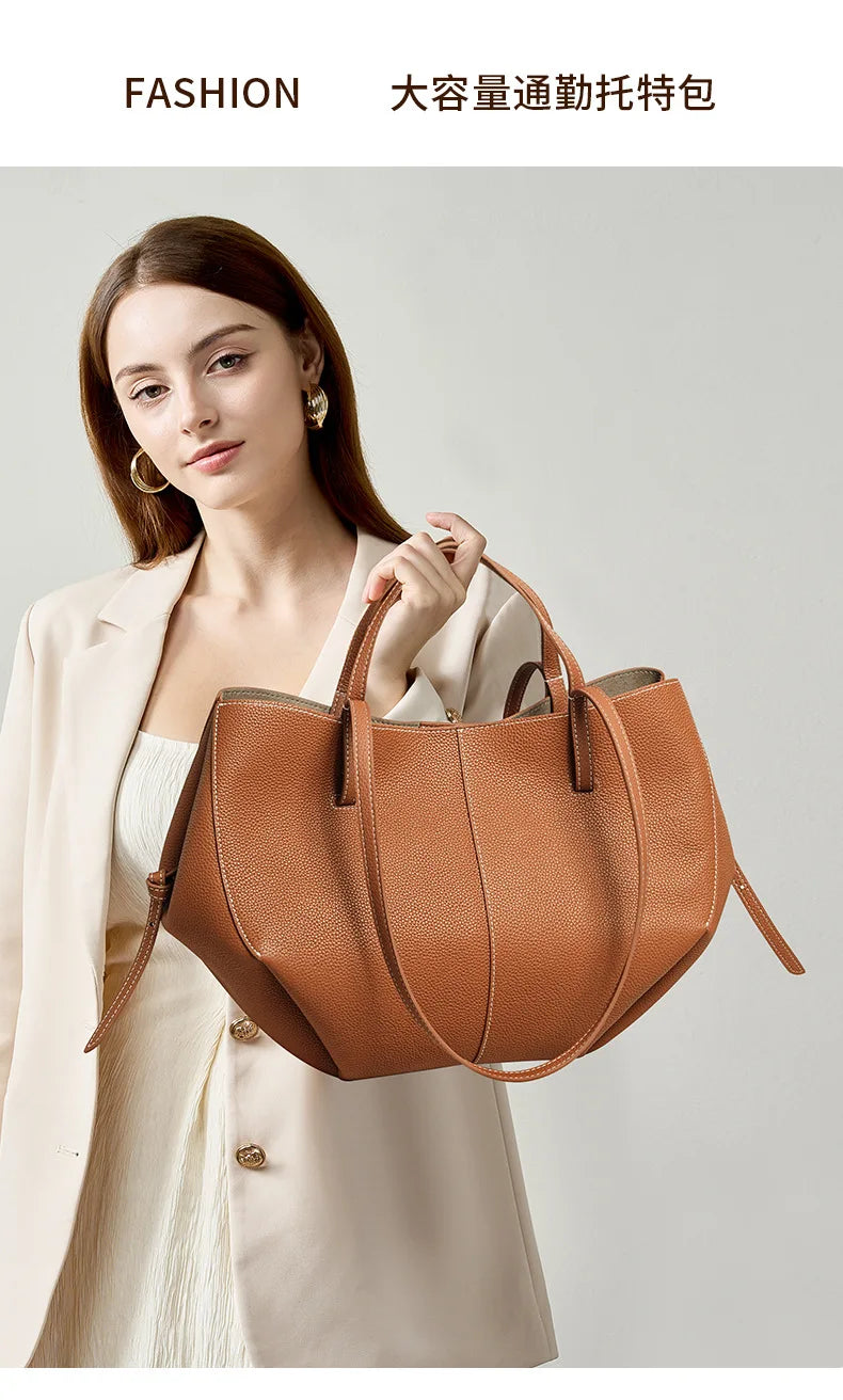 Cowhide high-end feeling bag