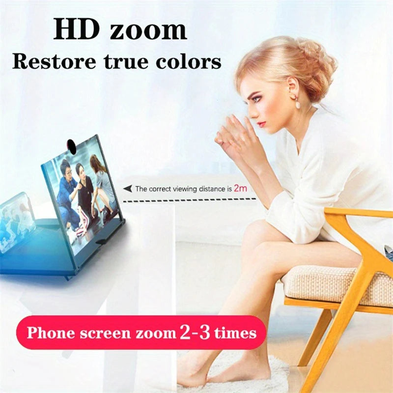 10/12 inch movie magnifying folding 3D HD video stand