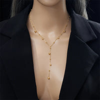 Thumbnail for Stainless Steel Gold Color Water Drops Pendant