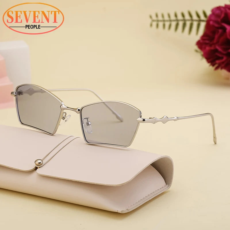 Metal Frame Rectangle Sunglass