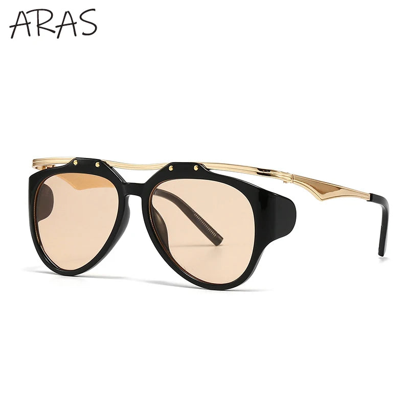Y2K Punk Round Sunglass