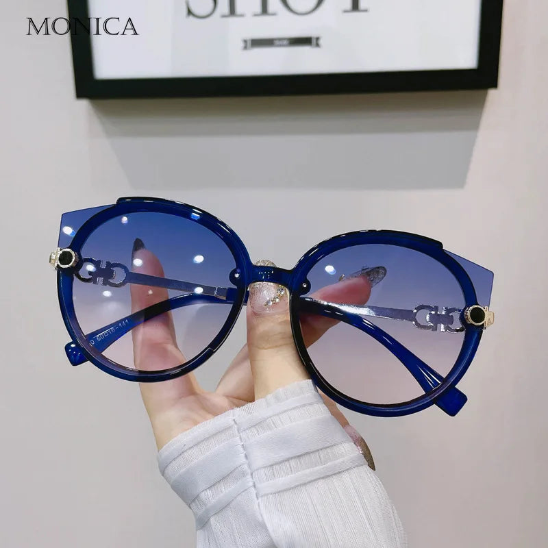 Vintage Cat Eye Round Sunglass