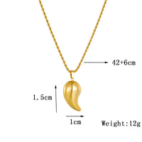 Thumbnail for Stainless Steel Gold Color Water Drops Pendant