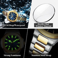 Thumbnail for Waterproof Luminous Stainless Steel Watch