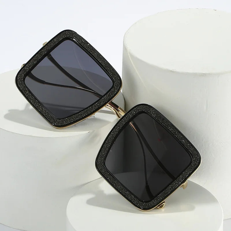 Newest Luxury Diamond Square Sunglass