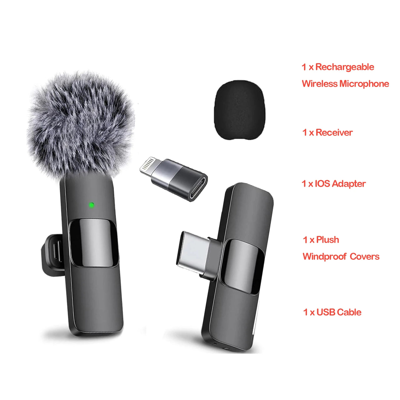 Professional Wireless Recording Mic for Interview & Podcast