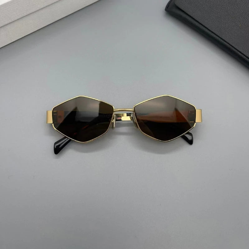 Metal Small Frame Polygonal Sunglass