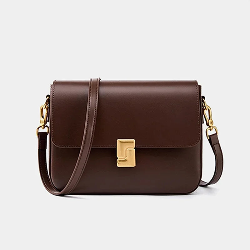 Cowhide Genuine Leather Crossbody Bag