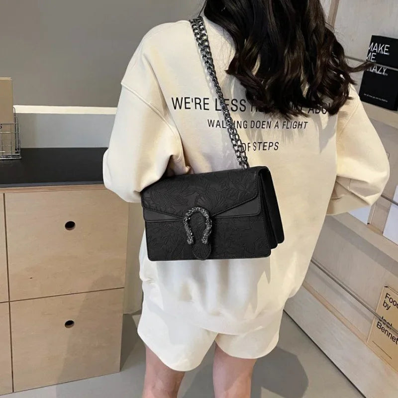 Crocodile Skin Snakehead Bag