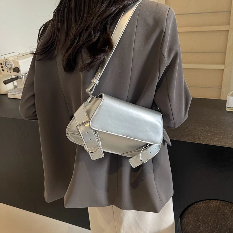 Y2K Belt Design Crossbody Bag