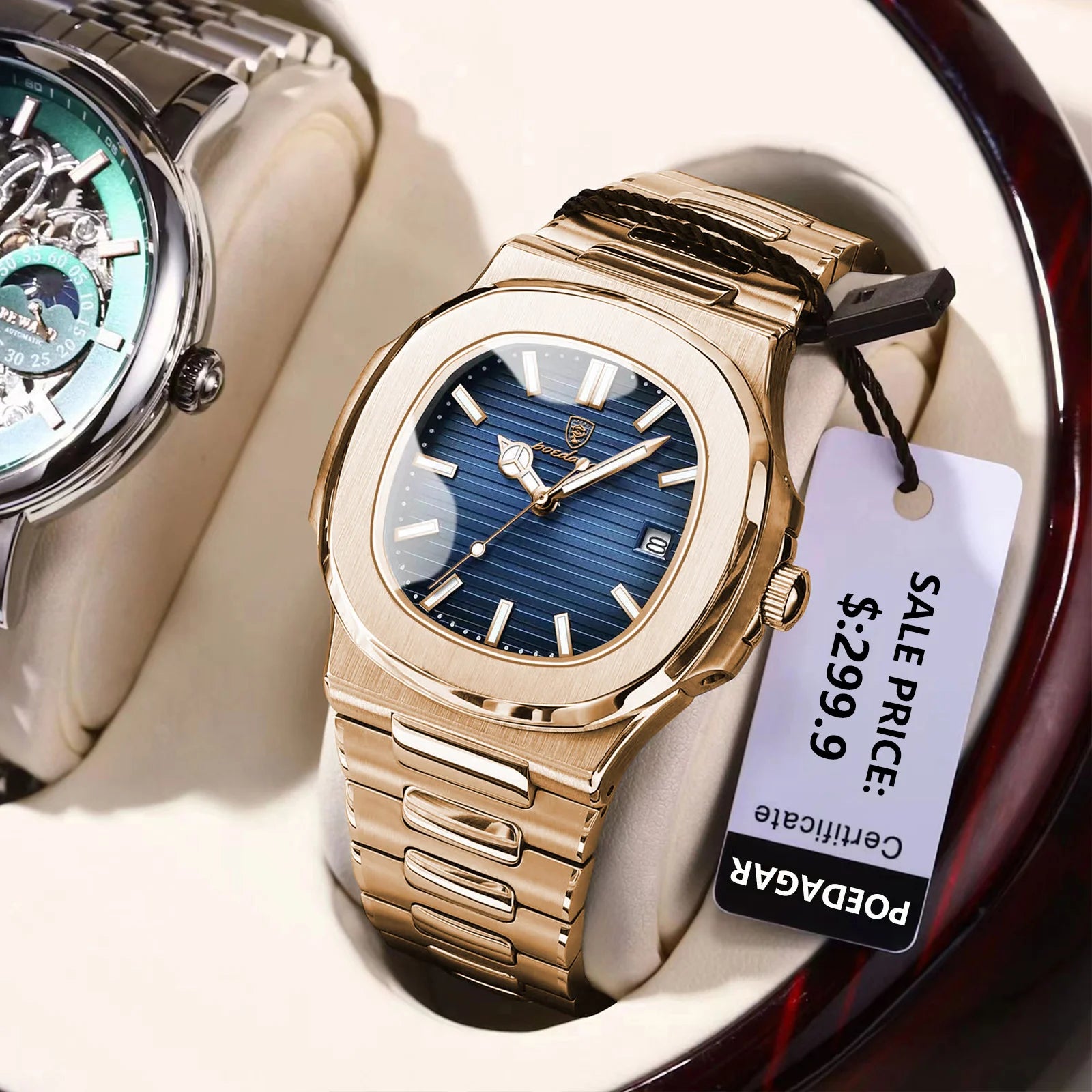 Waterproof Luminous Stainless Steel Watch
