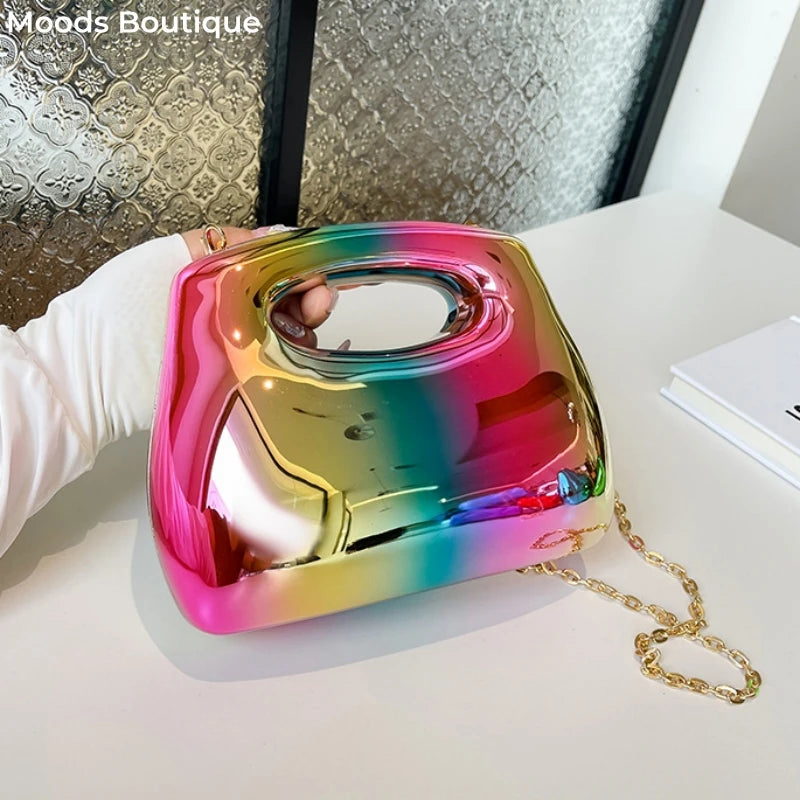 Acrylic Chain Shoulder Bag For Wedding Dinner Party