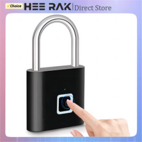 Thumbnail for Keyless USB Charging Fingerprint Lock Smart Padlock
