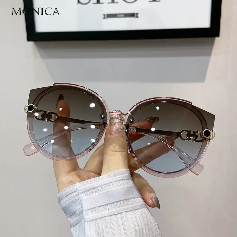 Vintage Cat Eye Round Sunglass