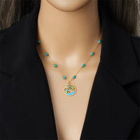 Thumbnail for Stainless Steel Turtle Pearl Necklace