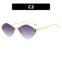 Thumbnail for Trendy Rimless Diamond-shaped Sunglass