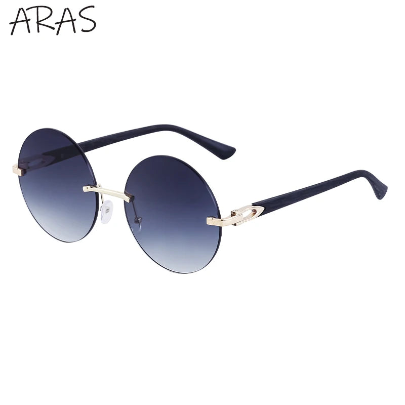 Rimless Round Sunglass