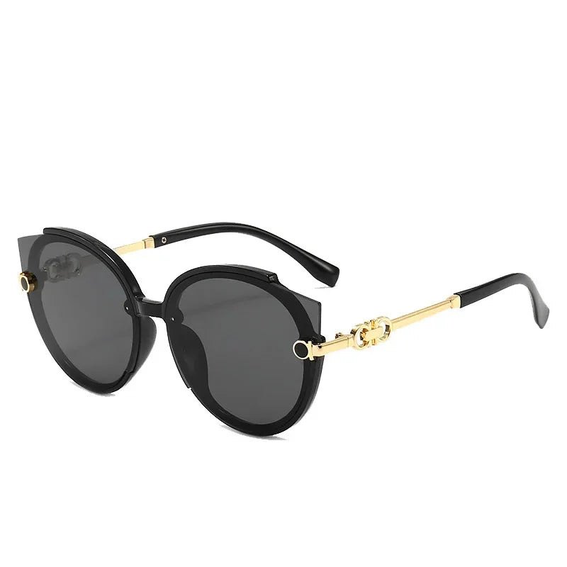 Vintage Cat Eye Round Sunglass
