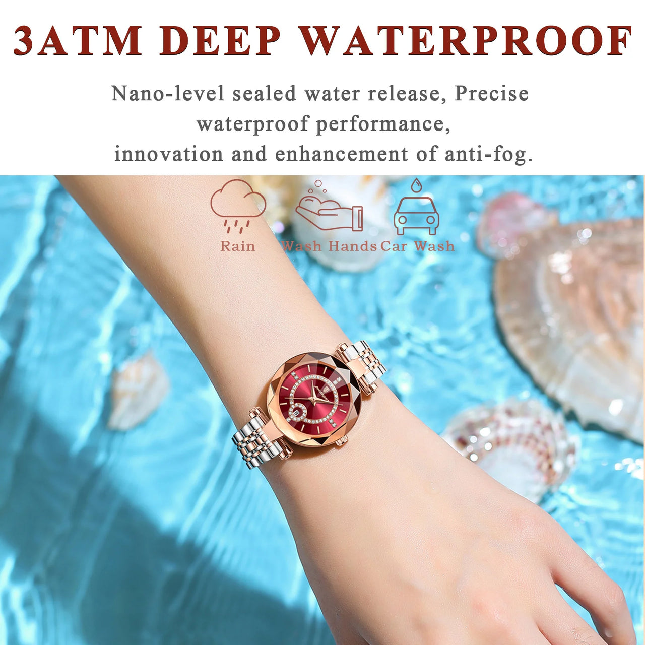 Stainless Steel Waterproof Watch